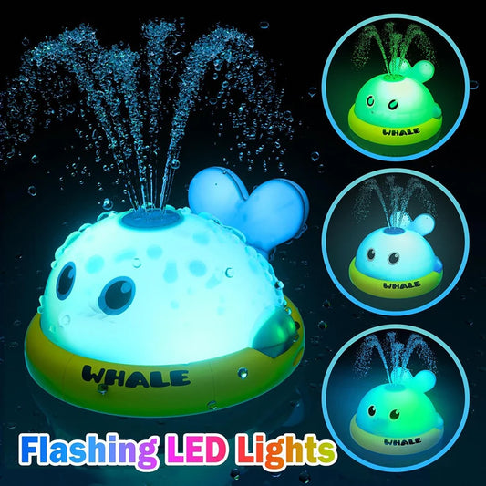Light-Up Whale Bath Sprinkler Toy