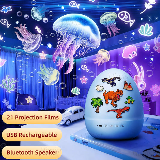 DinoGlow™ Egg Projector 🦖✨ — Magical Night Sky for Kids
