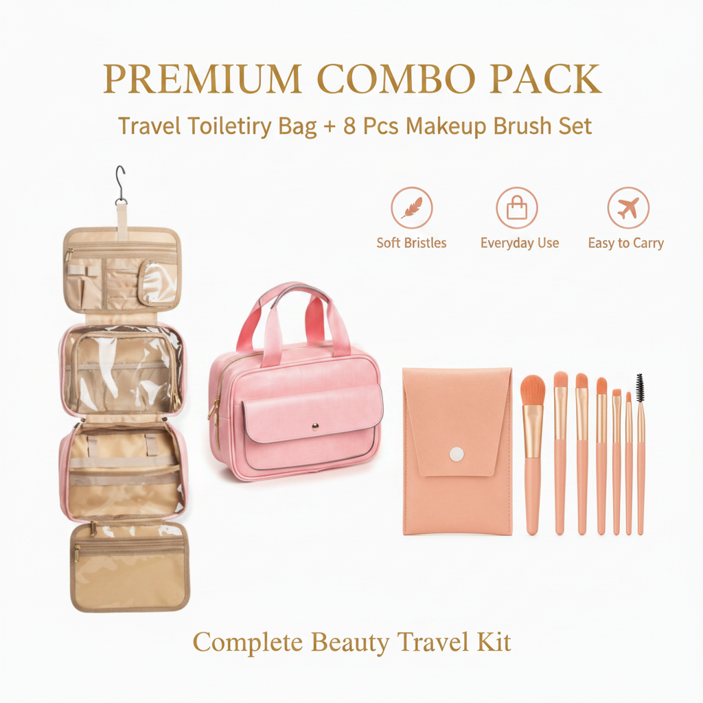 Travel Makeup Organizer Bag