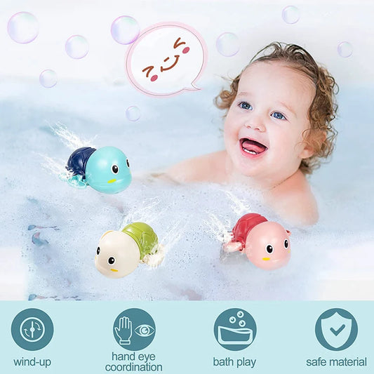 Wind-Up Turtle Whale Bath Toy