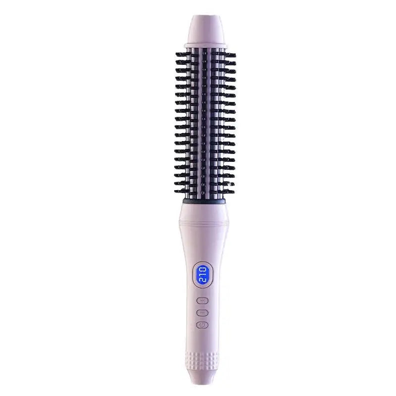 3-in-1 Heated Hair Brush,Curl,Straighten & Volumize with Ease