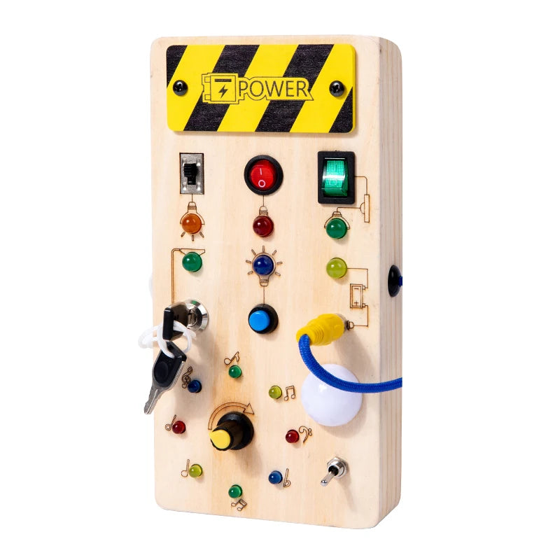 LED Montessori Busy Board for Toddlers