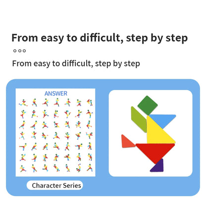 Magnetic Wooden Tangram Puzzle