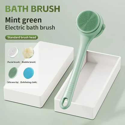 Spa Skin Every Day – Electric Silicone Body Cleansing Brush with 360° Rotating Head
