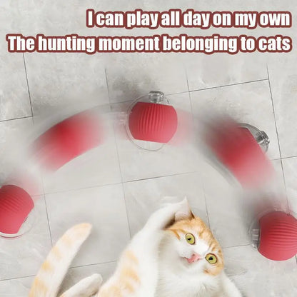 Smart Electric Rolling Ball Cat Toy – Auto Interactive & Rechargeable