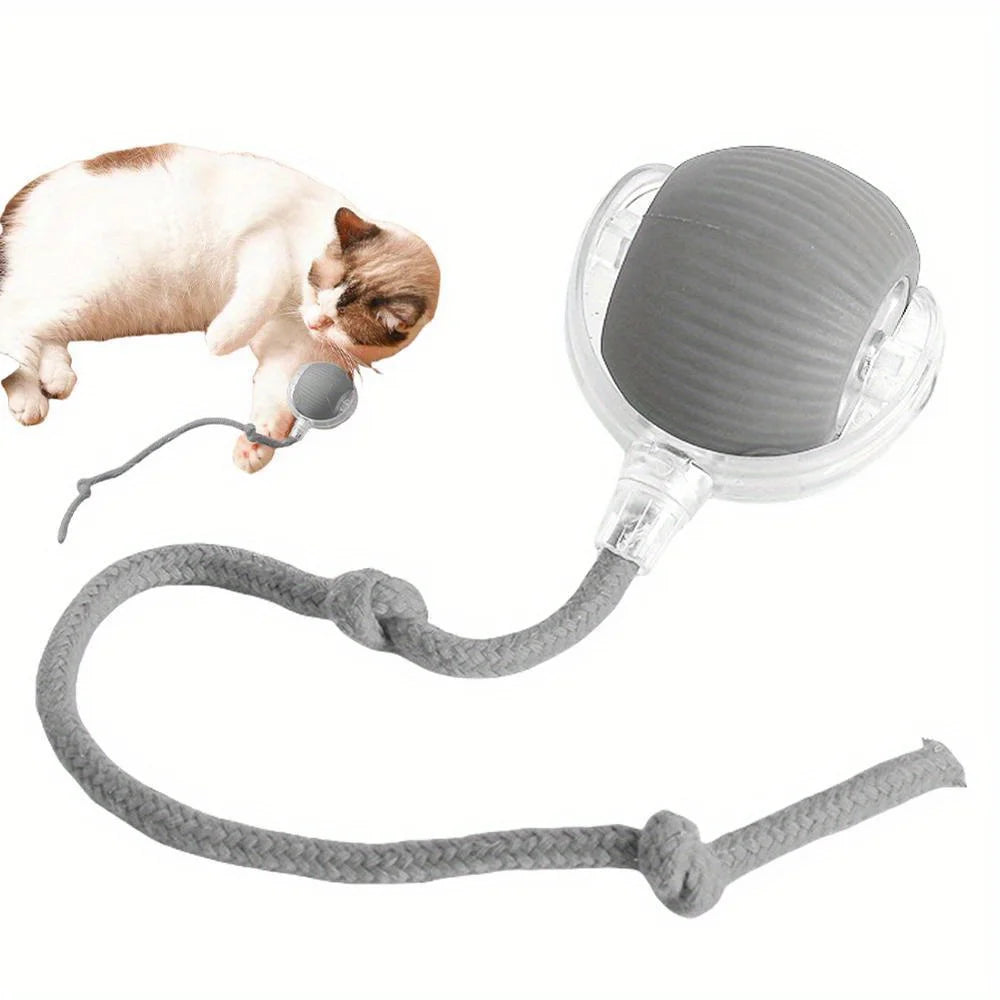 Smart Electric Rolling Ball Cat Toy – Auto Interactive & Rechargeable