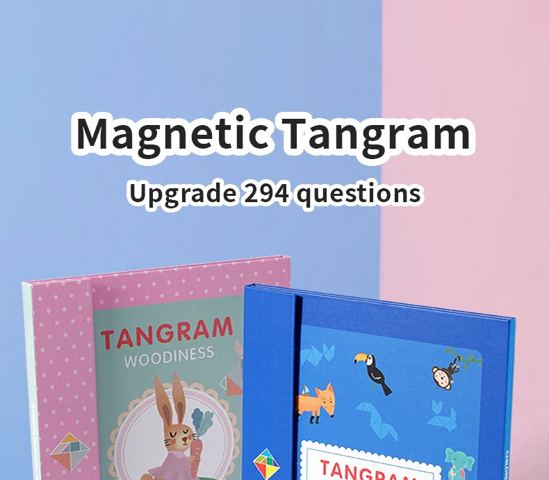 Magnetic Wooden Tangram Puzzle