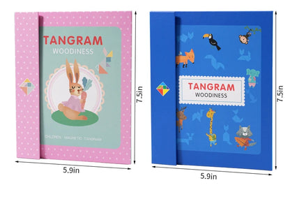 Magnetic Wooden Tangram Puzzle
