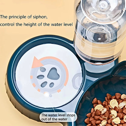 3-in-1 Pet Bowl & Water Dispenser Set