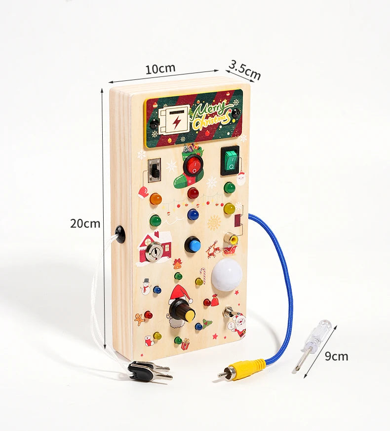 LED Montessori Busy Board for Toddlers