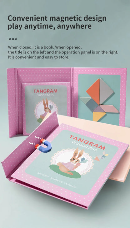 Magnetic Wooden Tangram Puzzle