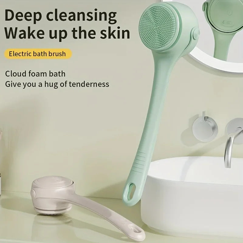 Spa Skin Every Day – Electric Silicone Body Cleansing Brush with 360° Rotating Head