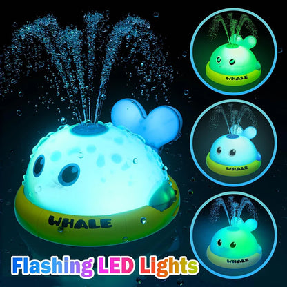 Light-Up Whale Bath Sprinkler Toy