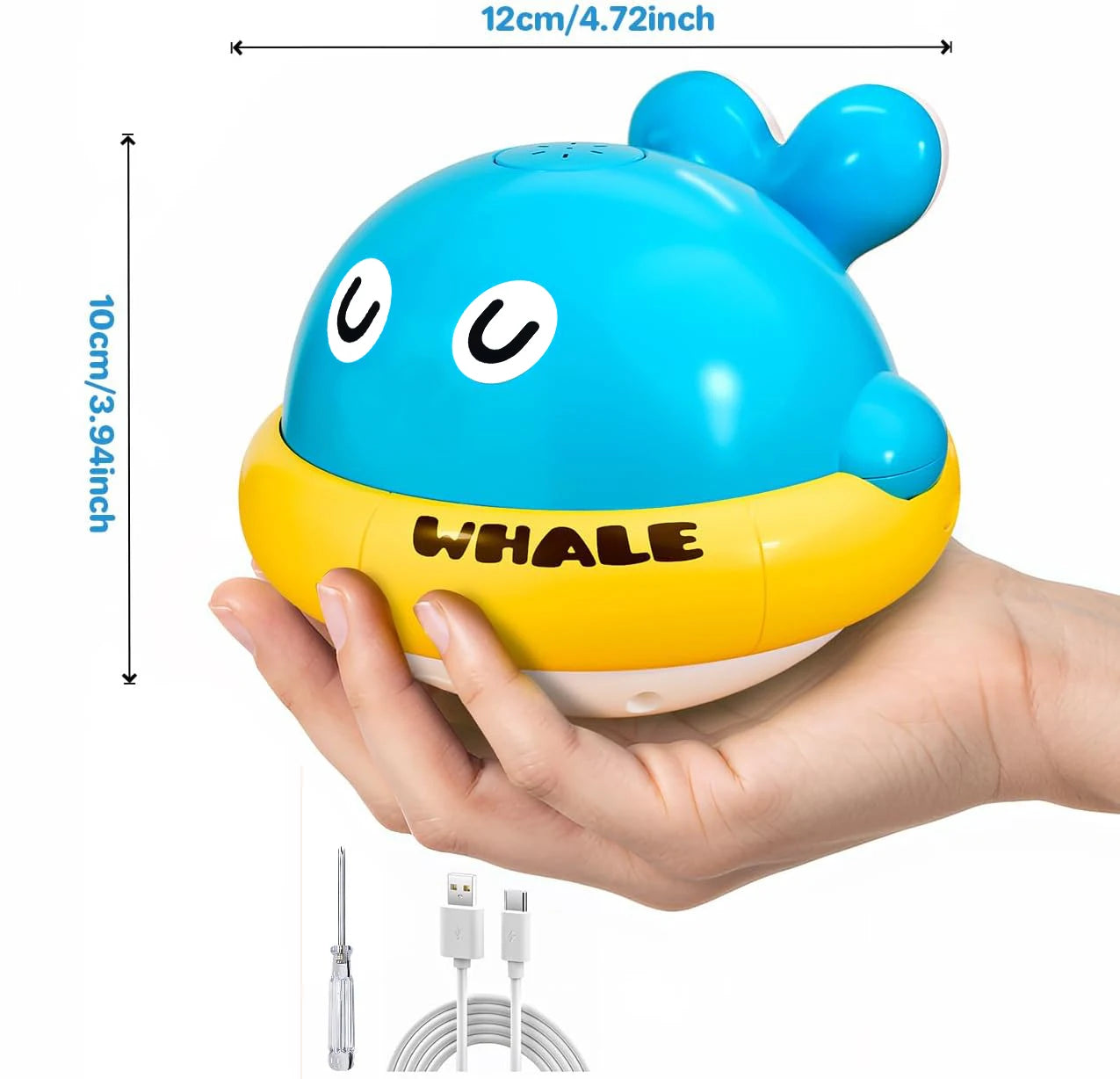 Light-Up Whale Bath Sprinkler Toy