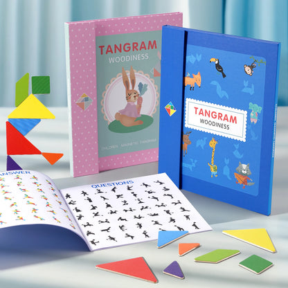 Magnetic Wooden Tangram Puzzle