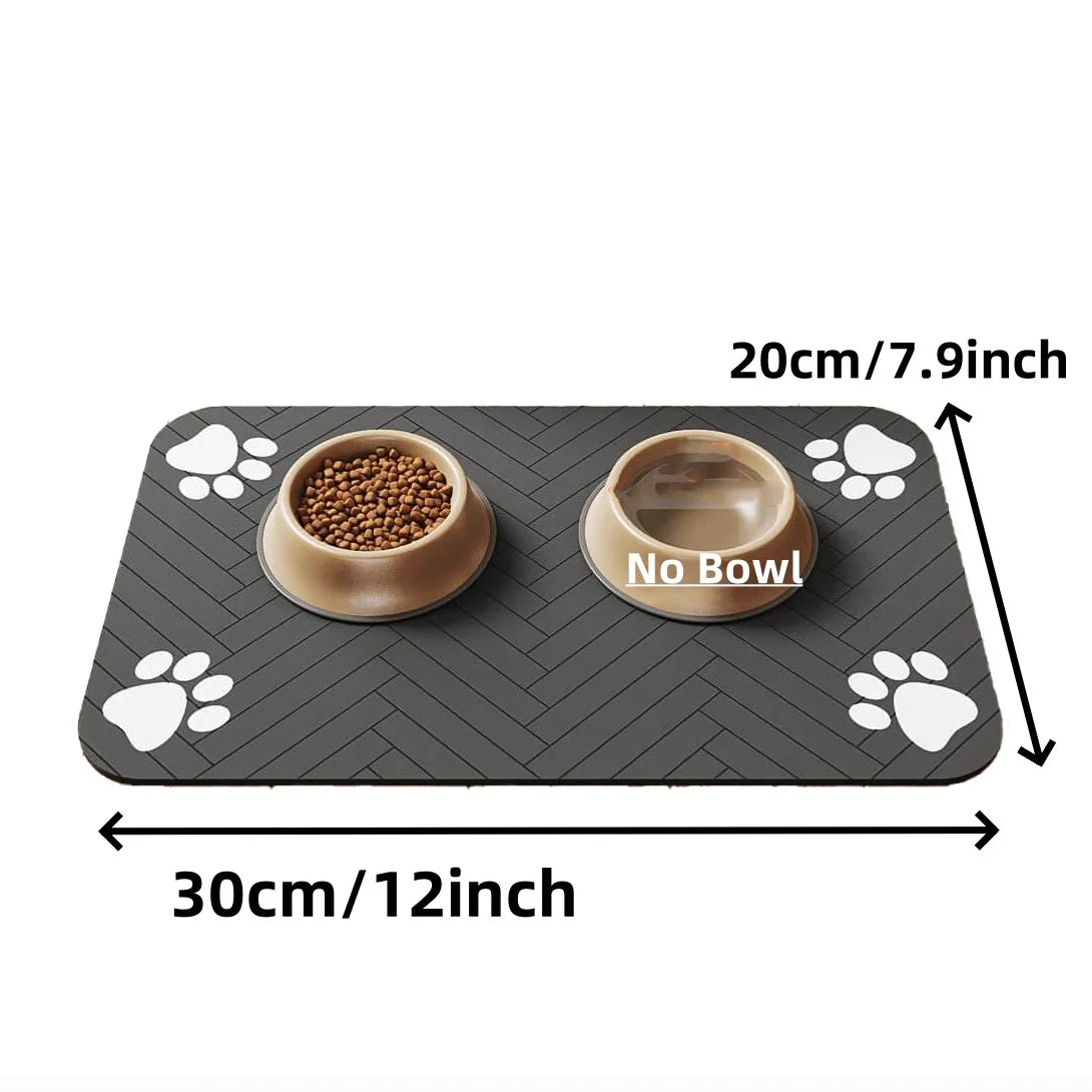 Pet Feeding Mat – Absorbent, Anti-Slip Placemat for Dogs & Cats