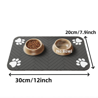 Pet Feeding Mat – Absorbent, Anti-Slip Placemat for Dogs & Cats