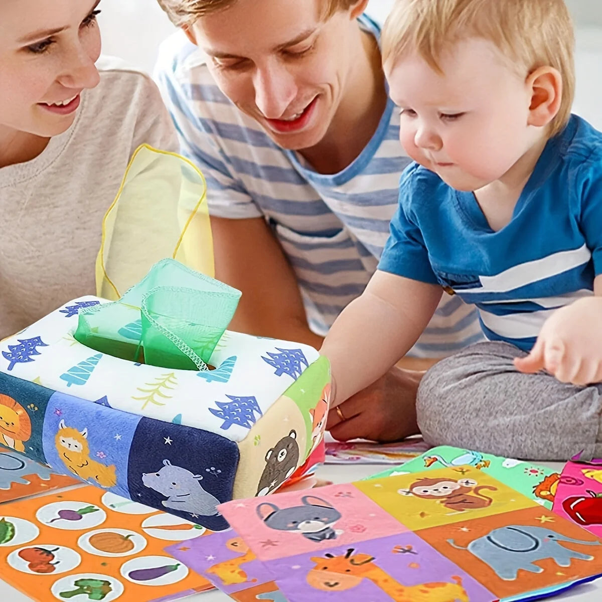 Montessori Magic Tissue Box Sensory Toy