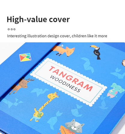 Magnetic Wooden Tangram Puzzle