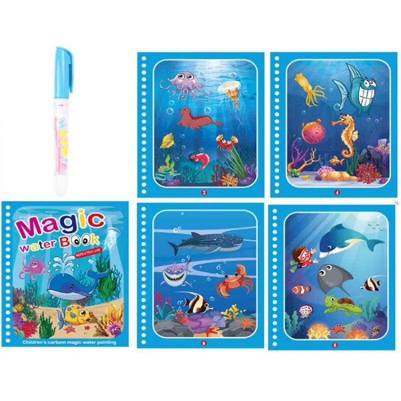 Magic Water Coloring Book