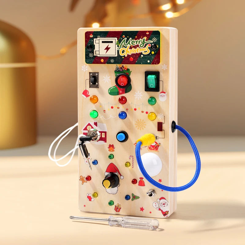 LED Montessori Busy Board for Toddlers