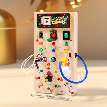 LED Montessori Busy Board for Toddlers