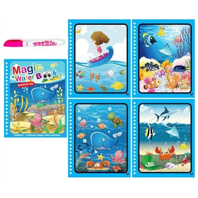 Magic Water Coloring Book