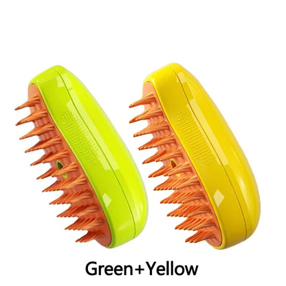3-in-1 Pet Steam Brush – Groom, Massage & Detangle