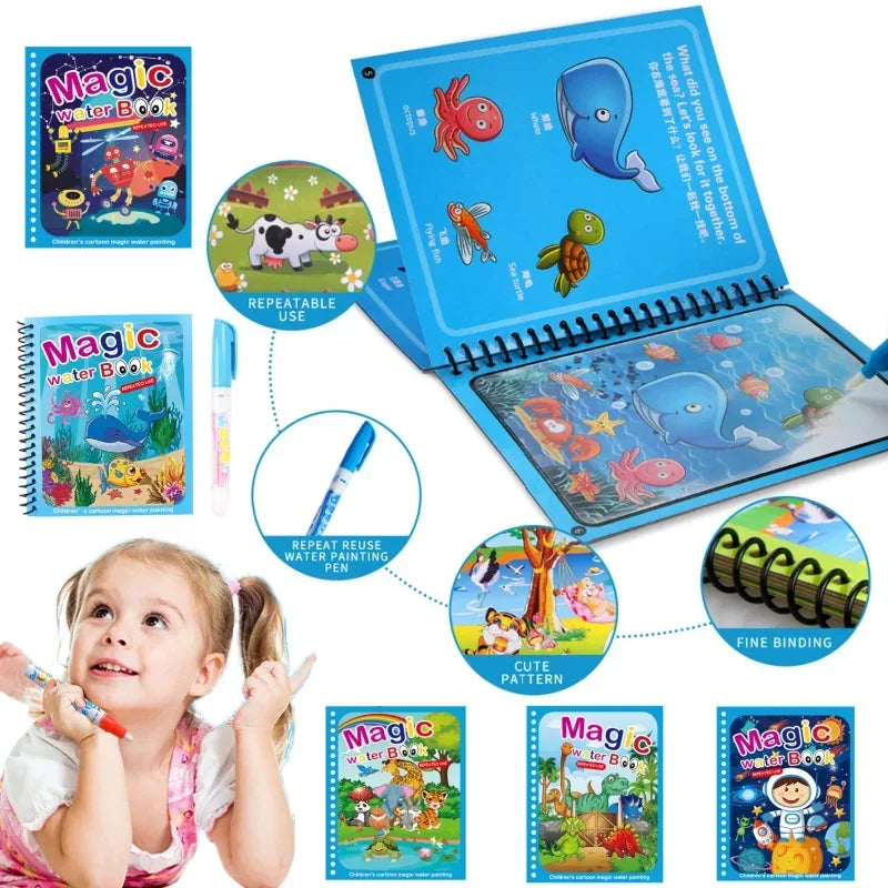 Magic Water Coloring Book