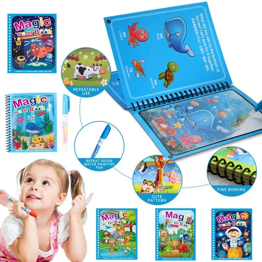 Magic Water Coloring Book