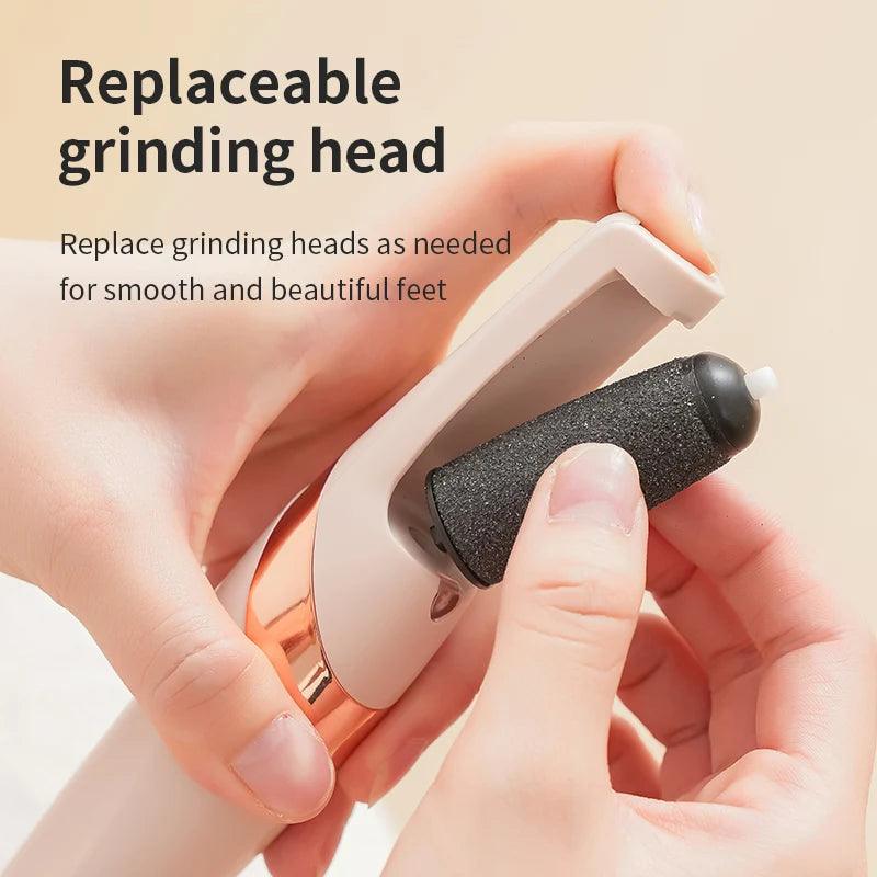 Salon-Smooth Feet at Home – Electric Callus Remover & Pedicure Foot File Grinder