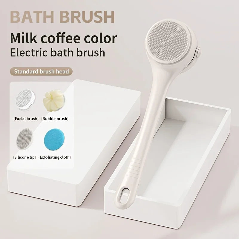 Spa Skin Every Day – Electric Silicone Body Cleansing Brush with 360° Rotating Head
