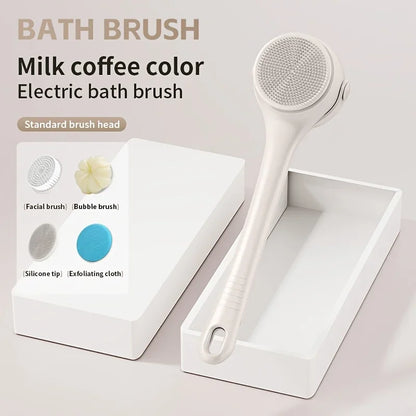 Spa Skin Every Day – Electric Silicone Body Cleansing Brush with 360° Rotating Head
