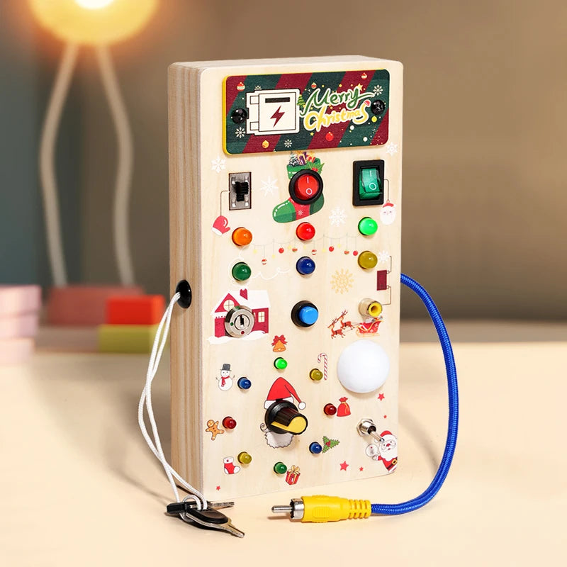 LED Montessori Busy Board for Toddlers