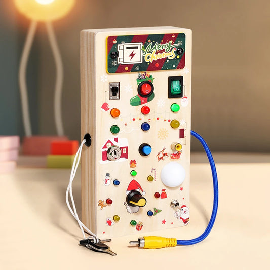 LED Montessori Busy Board for Toddlers