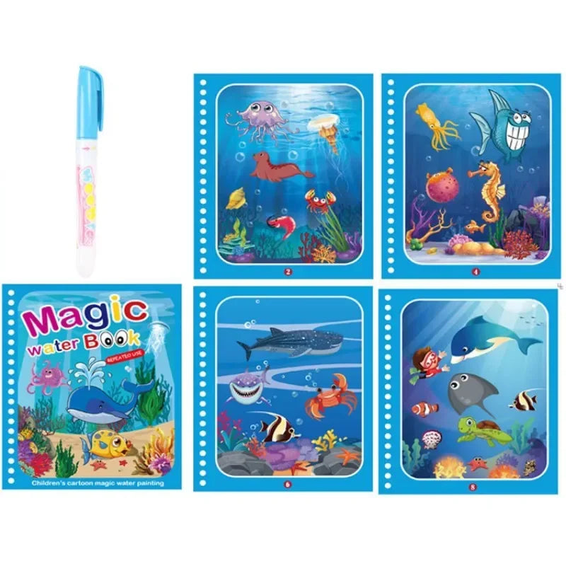 Magic Water Coloring Book