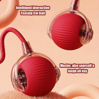Smart Electric Rolling Ball Cat Toy – Auto Interactive & Rechargeable