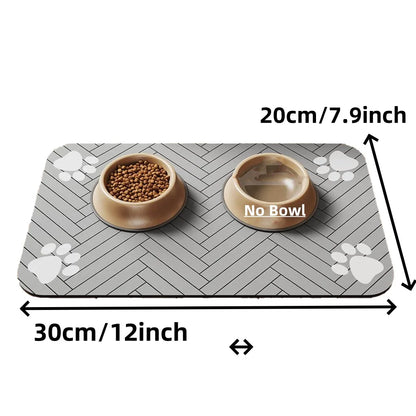 Pet Feeding Mat – Absorbent, Anti-Slip Placemat for Dogs & Cats