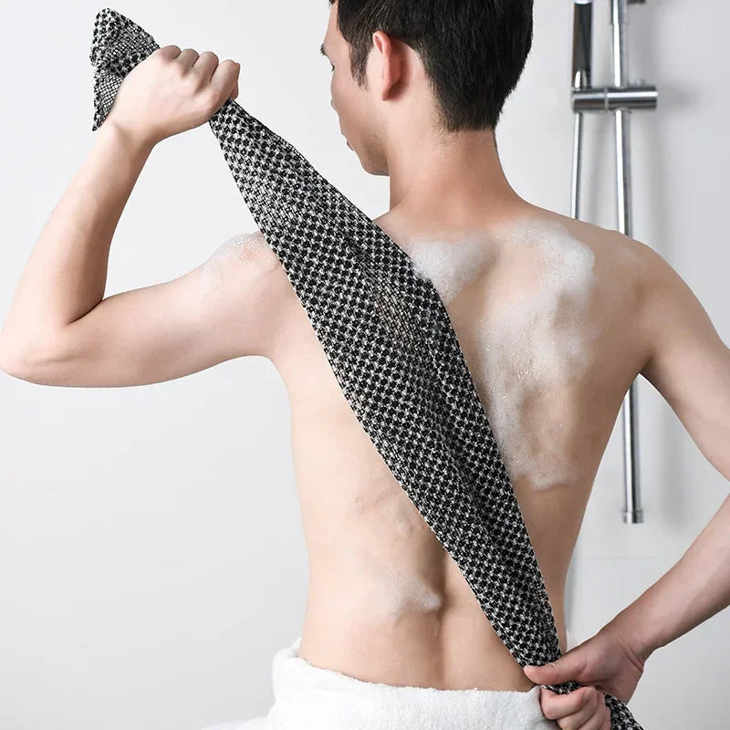 Reach Every Inch – Ultra-Long Exfoliating Back Scrubber & Bath Towel for Men & Women