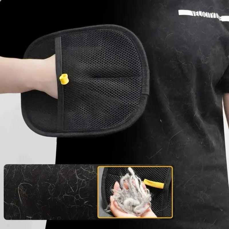 Pet Grooming & Hair Remover Gloves – For Cats & Dogs