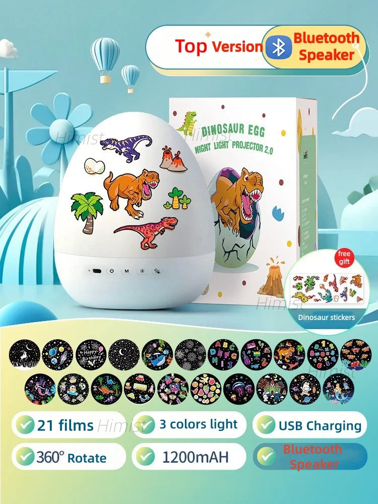 Dinosaur Egg Night Light Projector